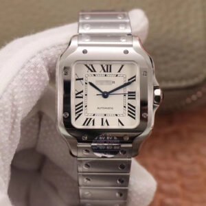 SANTOS WSSA0029 BV FACTORY SILVER WHITE DIAL