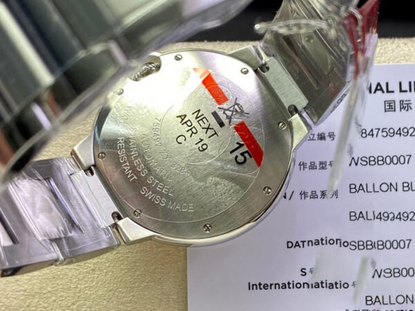 BALLON BLEU DE 33-36 MM WSBB0007 3K FACTORY STAINLESS STEEL - 图片 3